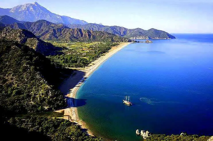 Sailing and motorboat routes in Turkey